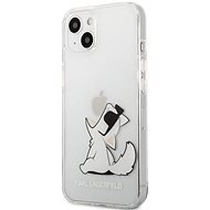 Karl Lagerfeld PC/TPU Choupette Eat Apple iPhone 13 átlátszó tok - Telefon tok