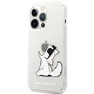 Karl Lagerfeld PC/TPU Choupette Eat Apple iPhone 13 Pro átlátszó tok - Telefon tok
