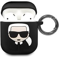 Karl Lagerfeld Black Szilikon tok Airpod fülhallgatóhoz - Fülhallgató tok