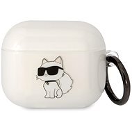 Karl Lagerfeld 3D Logo NFT Choupette TPU Airpods 3 White tok - Fülhallgató tok