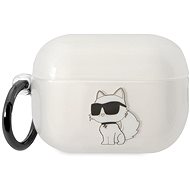 Karl Lagerfeld 3D Logo NFT Choupette TPU Case for Airpods Pro 2 White - Headphone Case
