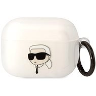 Karl Lagerfeld 3D Logo NFT Karl Head TPU Airpods Pro White tok - Fülhallgató tok