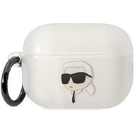 Karl Lagerfeld 3D Logo NFT Karl Head TPU Pouzdro pro Airpods Pro 2 White - Headphone Case