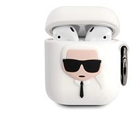 Karl Lagerfeld Karl Head Silicone Case for Airpods 1/2 White - Headphone Case