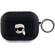 Karl Lagerfeld PU Embossed Karl Head Pouzdro pro AirPods Pro Black - Headphone Case