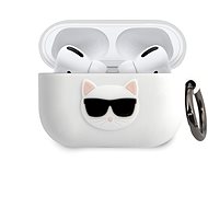 Karl Lagerfeld Choupette Head Silicone Case for Airpods Pro White - Headphone Case