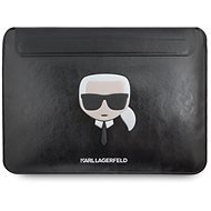 Karl Lagerfeld Head Embossed Computer Sleeve 13/14" Black - Puzdro na notebook