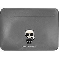 Karl Lagerfeld Saffiano Ikonik Computer Sleeve 13/14" Silver - Laptop Case