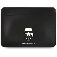 Karl Lagerfeld Saffiano Ikonik Computer Sleeve 16" Black - Laptop tok