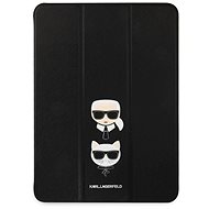 Karl Lagerfeld and Choupette Head Saffiano Case for Apple iPad Pro 12.9 (2021) Black - Tablet Case