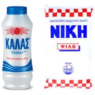 KALAS Jemná mořská sůl CLASSIC 250 g + NIKI Jemná jodizovaná 500 g - Salt