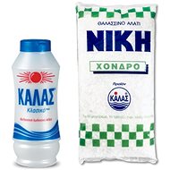 KALAS Fine sea salt CLASSIC 250 g + NIKI Coarse iodized 1 kg - Salt