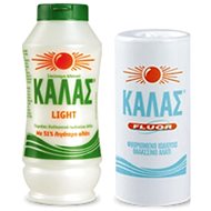 KALAS LIGHT Fine sea salt 375 g, contains 51% less salt + FLUOR fluorinated iodized, 250 g - Salt