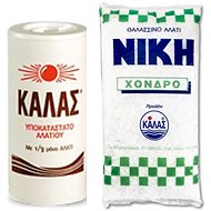 KALAS Fine 250 g, contains only 1/3 salt + NIKI Coarse iodized 1 kg - Salt