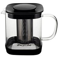 Kamille Glass teapot with stainless steel strainer 600 ml - Tea Kettle