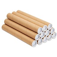Red Reindeer Transport tube 43 cm with diameter 4,5 cm - Art Tube