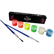 Artmagico Set of luminous colours 6 pcs 5 ml, neon shades - Acrylic Paints for Canvas
