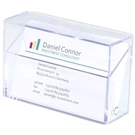 SIGEL Business card box plastic clear - Business Card Holder