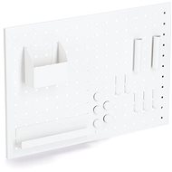 ZELLER Note board with drawers 50 × 35 cm, white - Notice-board