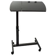 Verk 06203 Stůl pro notebook, vysoký, černý - Laptop Table