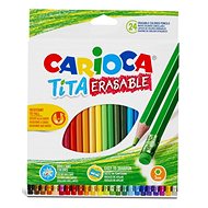Carioca Tita crayons 24 pcs, erasable - Coloured Pencils