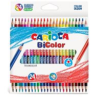 Carioca Bicolour crayons 24 pcs - Coloured Pencils