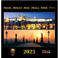 DIMART Calendar Prague 2025 wall calendar (half-page) - Wall Calendar