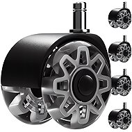 Handles 25280 65 mm, load 160 kg, 5 pcs, grey - Chair Casters
