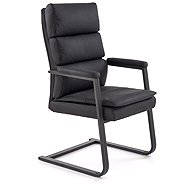 HALMAR Adriano Skid, black - Conference Armchair