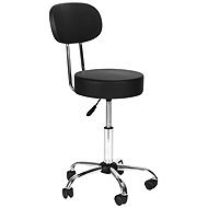 ModernHome BC009 Swivel stool with backrest, load capacity 136 kg, black - Salon Chair