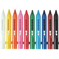 STYLEX in shifter, random colour box, 10 colours - Wax Crayons