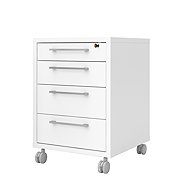 FALCO Office 419 mobile under-desk cabinet, white - Office Container