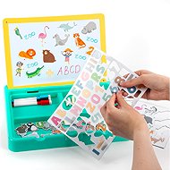 Derform Magnetická tabule 5v1 Kidea Zoo v kufříku - Magnetic Drawing Board