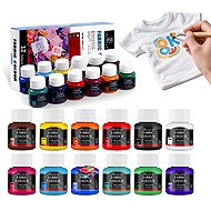 Kolorits Large Fabric Paint Set with Brush 13pcs - Fabric Dye