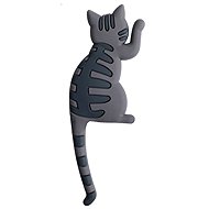 COLEKTIO Cat-Shaped Holder with Bendable Tail, Grey - Magnet