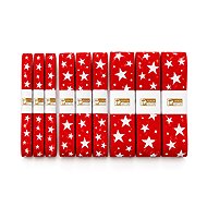 GOLDINA RED STARS bavlněné vánoční 9 ks - Ribbon