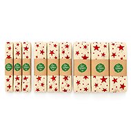 GOLDINA CREME STARS cotton Christmas 9pcs - Ribbon