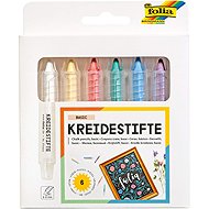 FOLIA Basic chalk pencils, set of 6 colours - Chalk