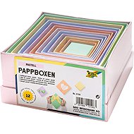 FOLIA Square, pastel mix, 12-piece set - Small Gift Box