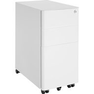 TecTake Parvus, 2 drawers, 1 hanging register, white - Office Container