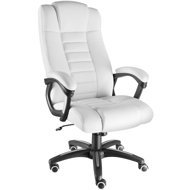 TecTake faux leather, white - Office Armchair