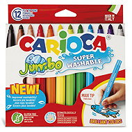 CARIOCA Jumbo washable, 12 pcs - Felt Tip Pens