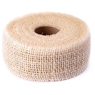 DuraHome Jute ribbon 5 cm / 10 m, reinforced, white - Ribbon