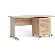 Falco Office 80400/35 oak sonoma/silver - Writing Desk