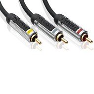 PROFIGOLD SKY A/V CINCH kabel, 3xCINCH konektor - 3xCINCH konektor, 5m - Data Cable
