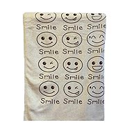 Kaptan Quick-drying towel Smile 70 × 140 cm, beige - Bath Towel