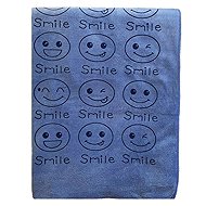 Kaptan Quick-drying towel Smile 70 × 140 cm, blue - Bath Towel