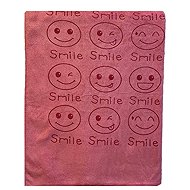 Kaptan Quick-drying towel Smile 70 × 140 cm, pink - Bath Towel