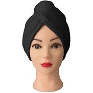 Kaptan Hair turban waffle, black - Turban