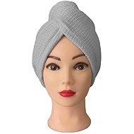 Kaptan Hair turban waffle, light grey - Turban